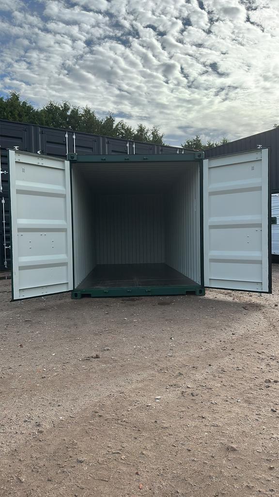 20 ‘ft zeecontainer nieuw RAL 6005, Verzenden