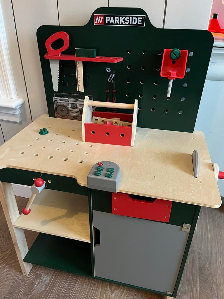 Parkside Houten Speelgoed Werkbank, Ophalen, Gebruikt, Overige typen