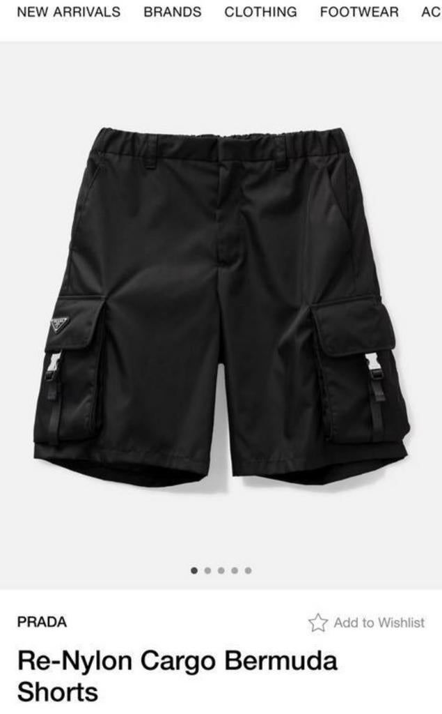 PRADA KORTE BROEK VERKOCHT, Ophalen of Verzenden, Nieuw, Maat 56/58 (XL), Zwart