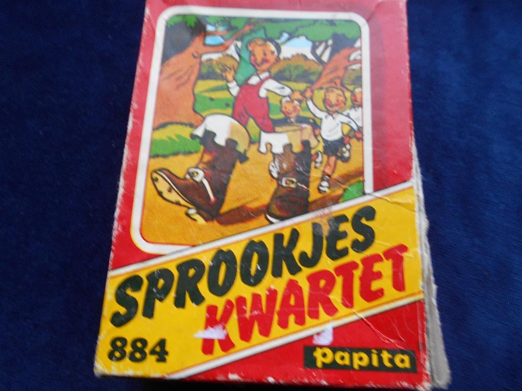 Sprookjeskwartet van Papita, slechts 0,75., Verzamelen, Speelkaarten, Jokers en Kwartetten, Ophalen of Verzenden, Gebruikt, Kwartet(ten)