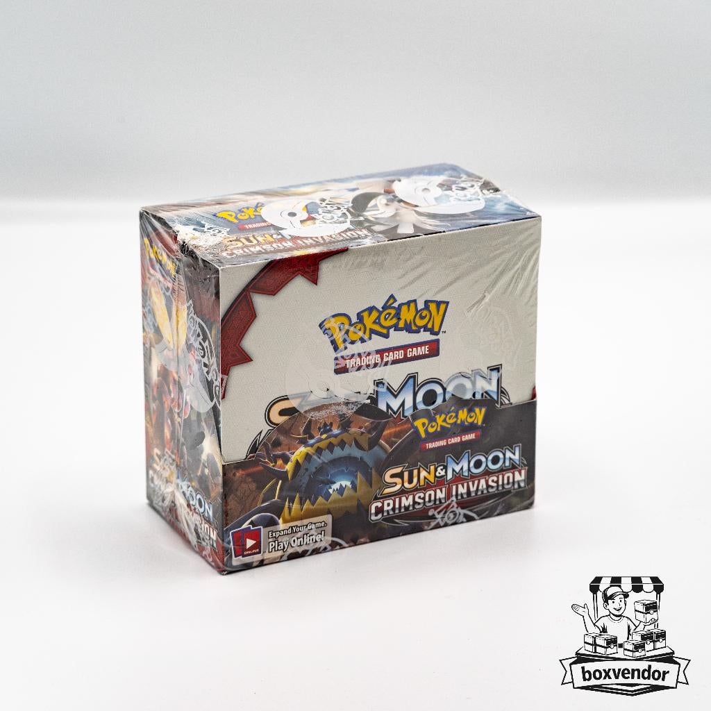 Sun & Moon Crimson Invasion Boosterbox (sealed), Ophalen of Verzenden, Nieuw, Boosterbox