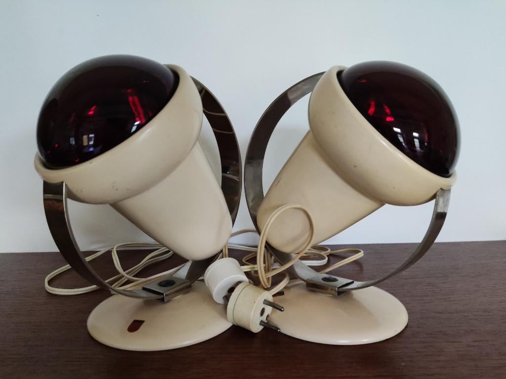 2x Philips Infraphil 7526 warmtelamp, met aluminium beugel, Verzamelen, Ophalen of Verzenden, Zo goed als nieuw