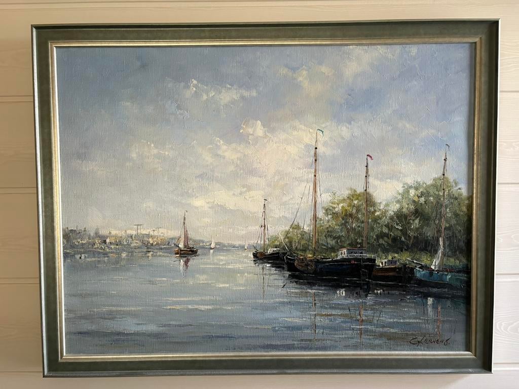 Schilderij van Gerardus Johannes Ernens, Antiek en Kunst, Kunst | Schilderijen | Klassiek, Ophalen