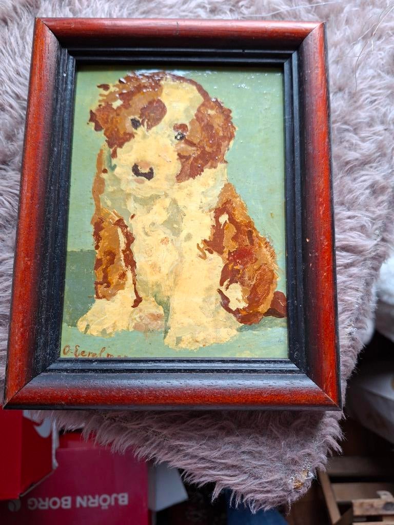 Otto Eerelman - Sint Bernard Pup - Gesigneerd, Ophalen of Verzenden