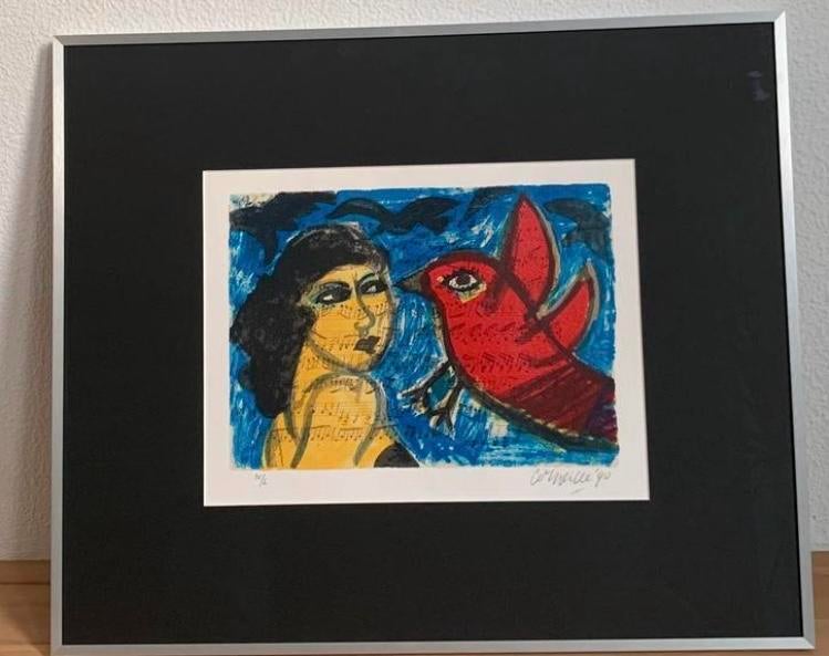 Corneille Zeefdruk uit 1990, Antiek en Kunst, Kunst | Litho's en Zeefdrukken, Ophalen of Verzenden