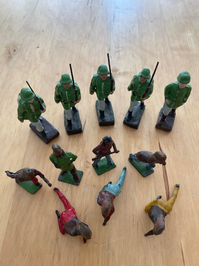 Tinnen Soldaatjes, Overige merken, Gebruikt, 1:50 of kleiner, Overige typen
