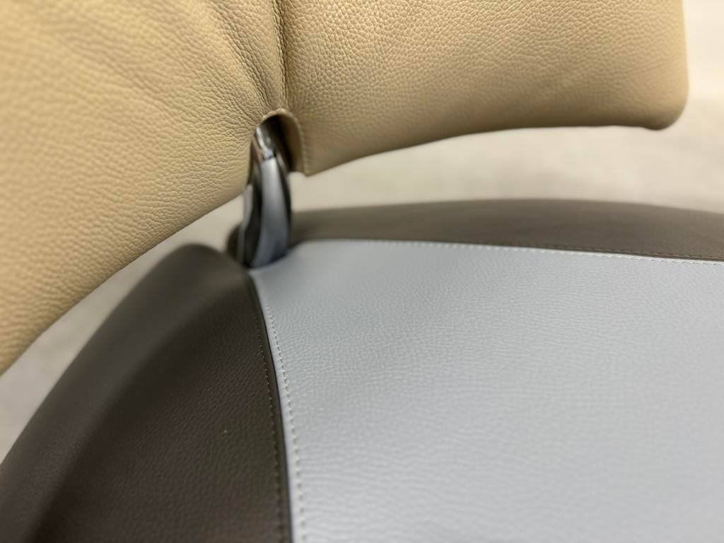 Nieuw Leolux Pallone Fauteuil Grijs Blauw design stoel, Nieuw, Ophalen of Verzenden, 50 tot 75 cm, Harvink Jori Rolf Benz Design on Stock Eyye Montis Evidence