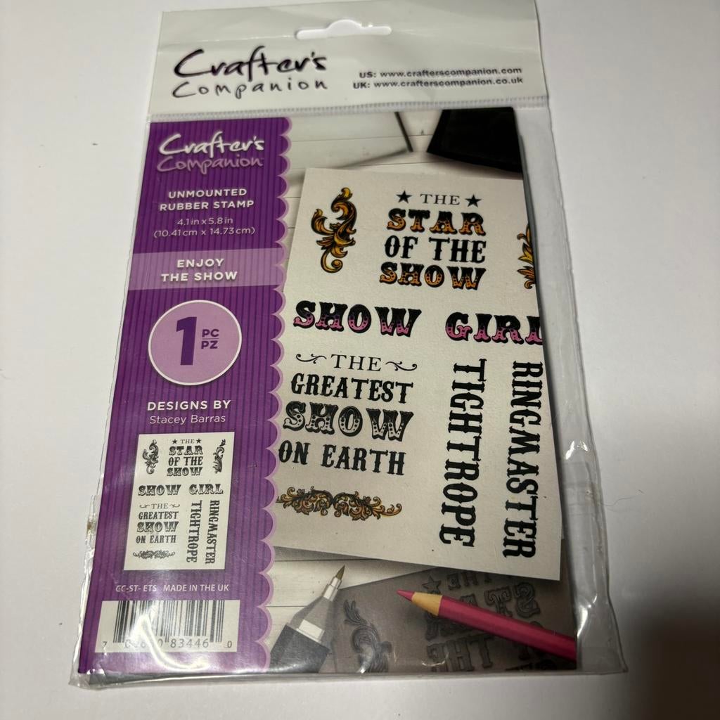 Stempel crafters companion 8 tekst, Ophalen of Verzenden, Zo goed als nieuw