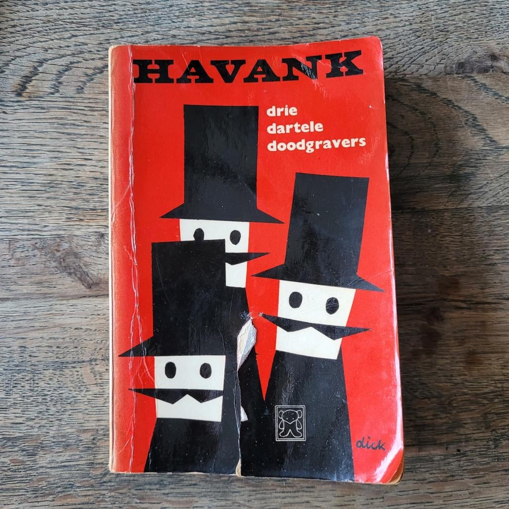 Havank - Drie dartele doodgravers | Vintage Pocket-, Boeken, Detectives, Gelezen, Ophalen of Verzenden