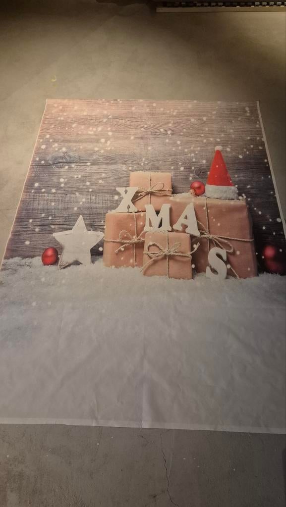 X-Mas foto achtergrond doek 150 x 210, Ophalen of Verzenden, Gebruikt, Achtergrond
