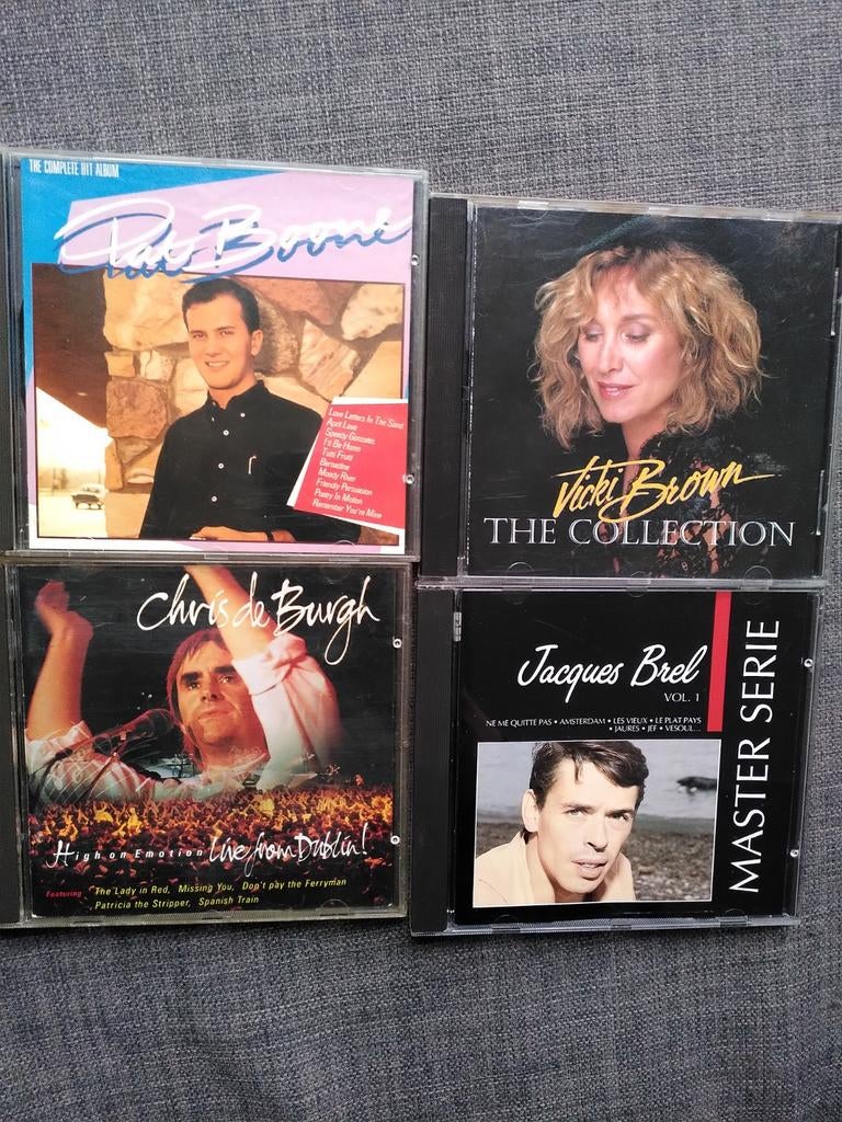 Jacques Brel Chris de Burgh Pat Boone Vicki Brown, Ophalen of Verzenden, Zo goed als nieuw