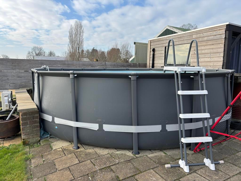 Intex ultra xtr 549x132, Tuin en Terras, Zwembaden, Gebruikt, Rond, 300 cm of meer, Ophalen