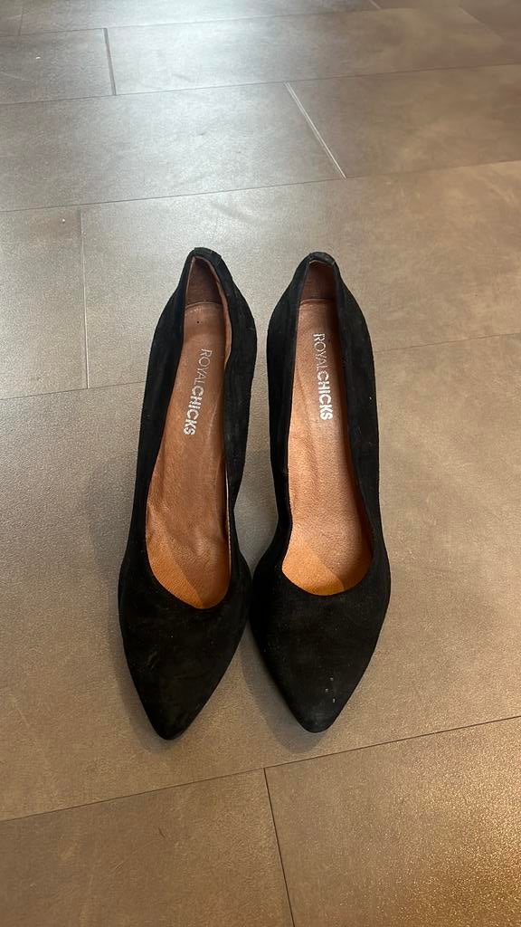 Royal Chicks suède pumps – zwart – maat 40, Ophalen of Verzenden, ., ., .