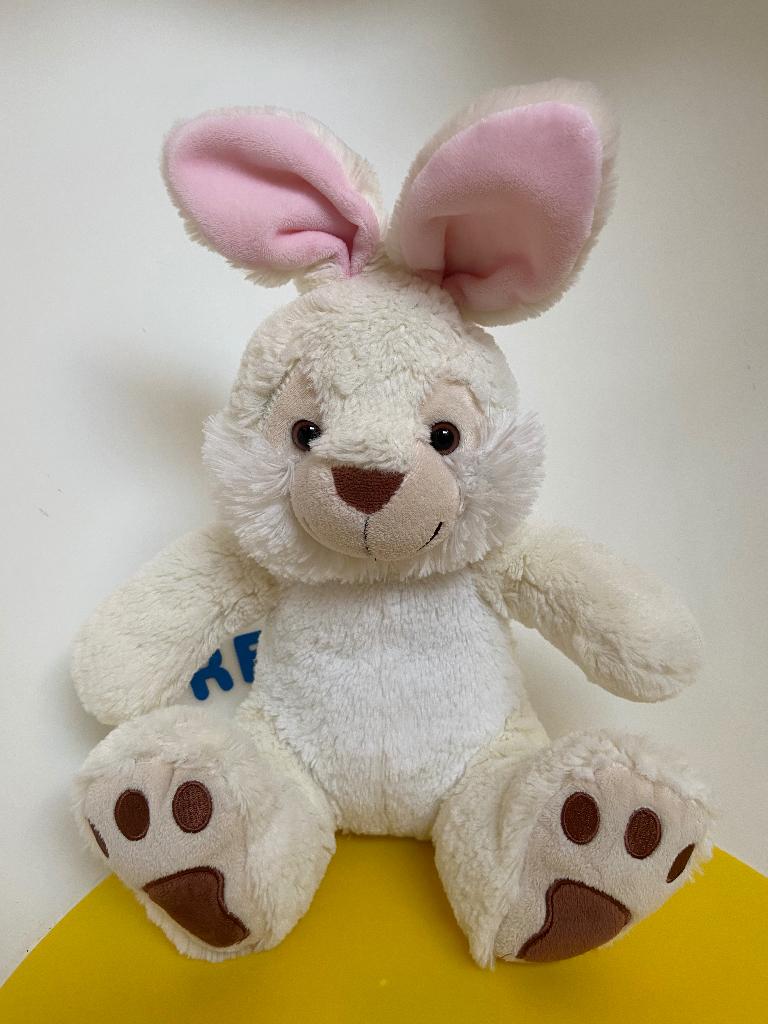 4001 nicotoy konijn wit, Kinderen en Baby's, Speelgoed | Knuffels en Pluche, Ophalen of Verzenden, Zo goed als nieuw, Overige typen