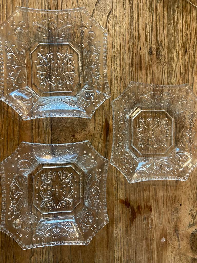 Art Deco Vallerysthal Schaaltjes - Set van 3, Ophalen