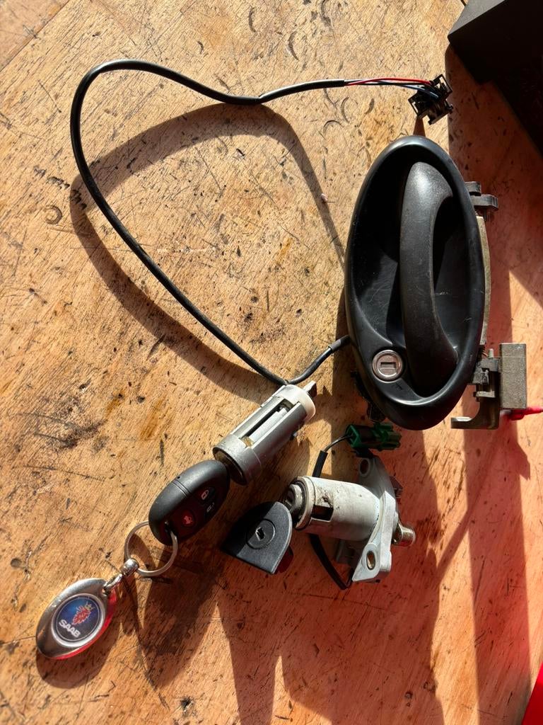 Saab 9-3 OG slotenset 1998-2003, Auto-onderdelen, Ophalen of Verzenden, Gebruikt