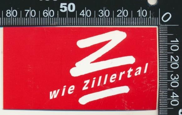 Sticker: Zillertal - Wie (1), Ophalen of Verzenden, Zo goed als nieuw, Bedrijf of Vereniging