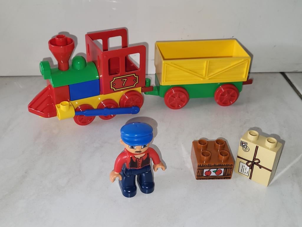 Duplo trein met machinist en pakketjes, Gebruikt, Ophalen of Verzenden, Duplo, Duplo