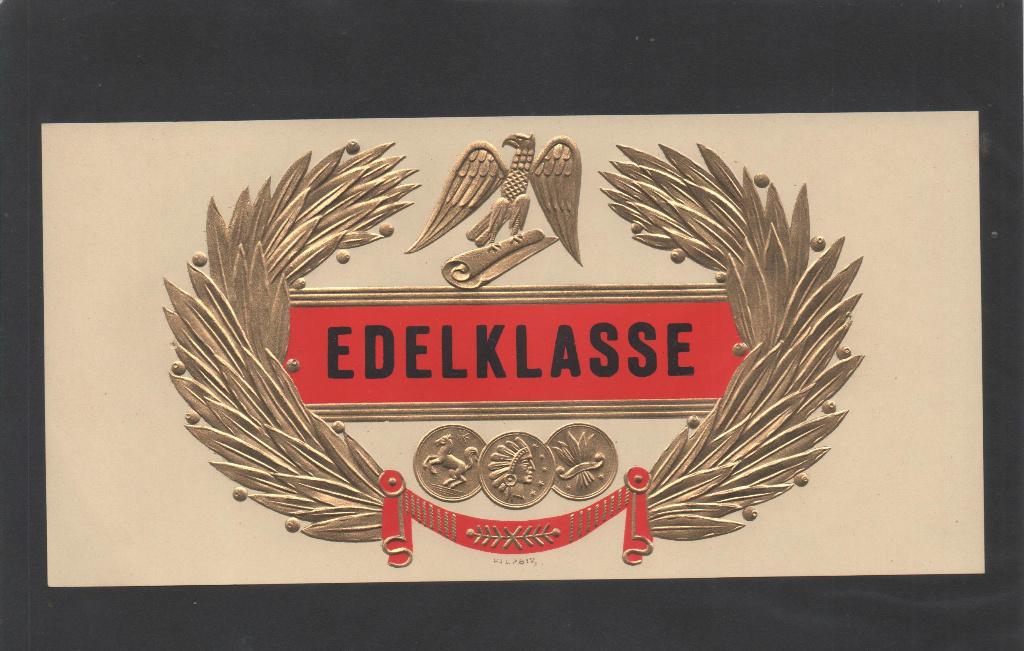 Sigarenband 111 Etiket Edelklasse, Ophalen of Verzenden, Zo goed als nieuw, Sigarenbandjes