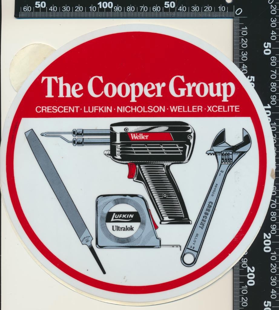 Sticker: The Cooper Group - Crescent Lufkin Nicholson Weller, Ophalen of Verzenden, Zo goed als nieuw, Bedrijf of Vereniging