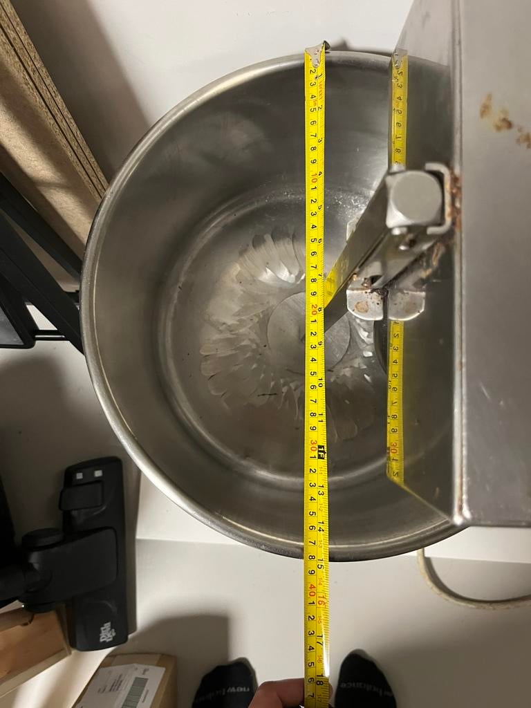 Deegmachine, mengmachine 20 liter, Ophalen of Verzenden, Gebruikt, Rvs, Overige typen