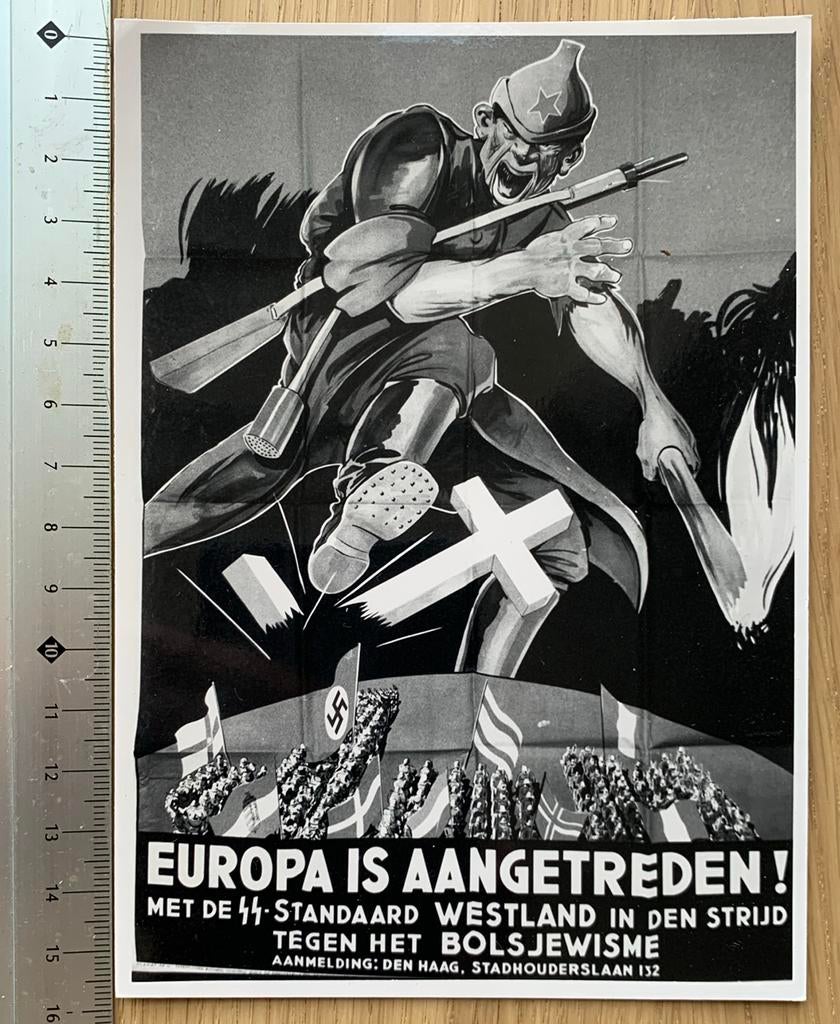 Foto affiche Duitse propaganda, Verzamelen, 1980 tot heden, Foto, Ophalen of Verzenden, Zo goed als nieuw