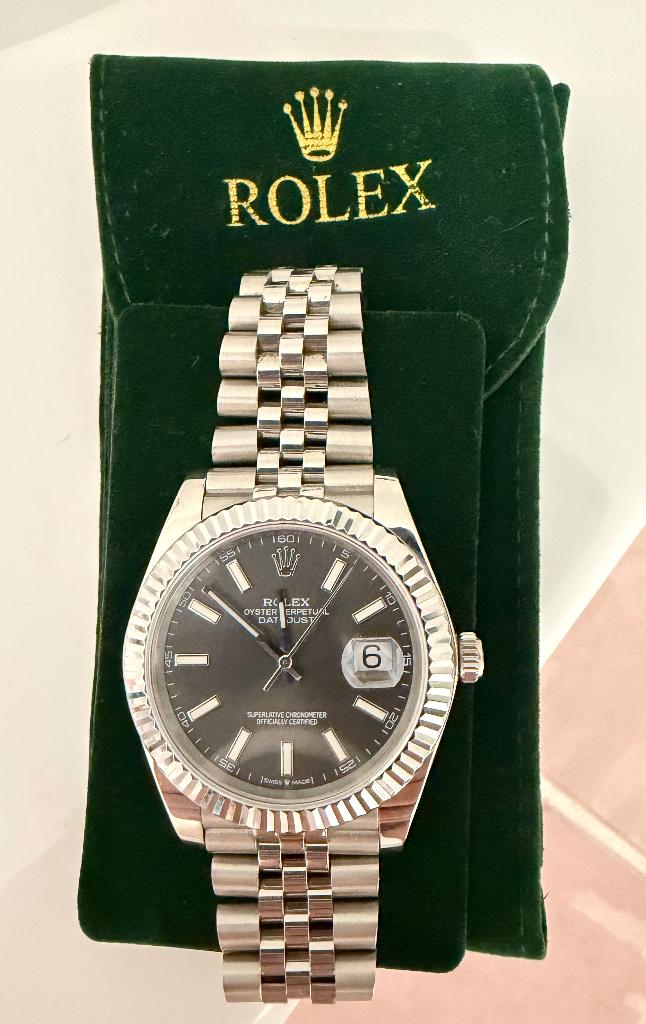 Rolex Datejust 41mm, Sieraden, Tassen en Uiterlijk, Ophalen, Staal, Polshorloge, Zo goed als nieuw