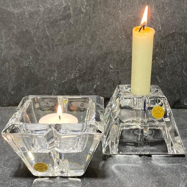 2 Rosenthal kandelaars Germany - Kristal, Overige materialen, Ophalen of Verzenden, Zo goed als nieuw, Nvt