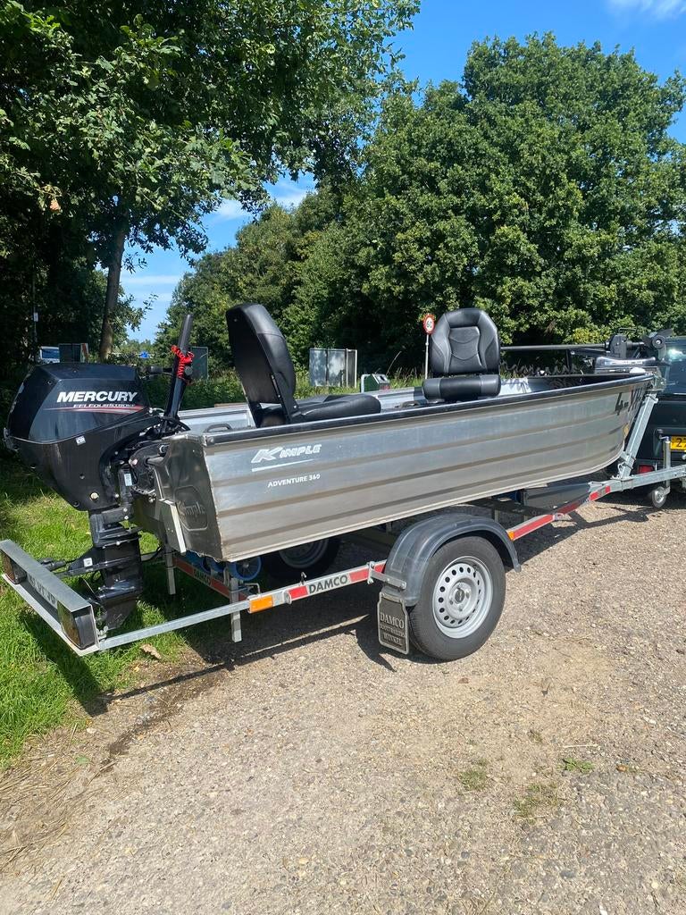 Kimple 370 Visboot aluminium, Ophalen, Zo goed als nieuw, Overige typen