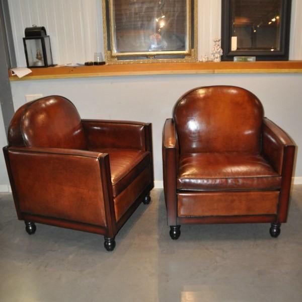 Set bijzondere schapenleren fauteuils (Soulogne), Ophalen of Verzenden