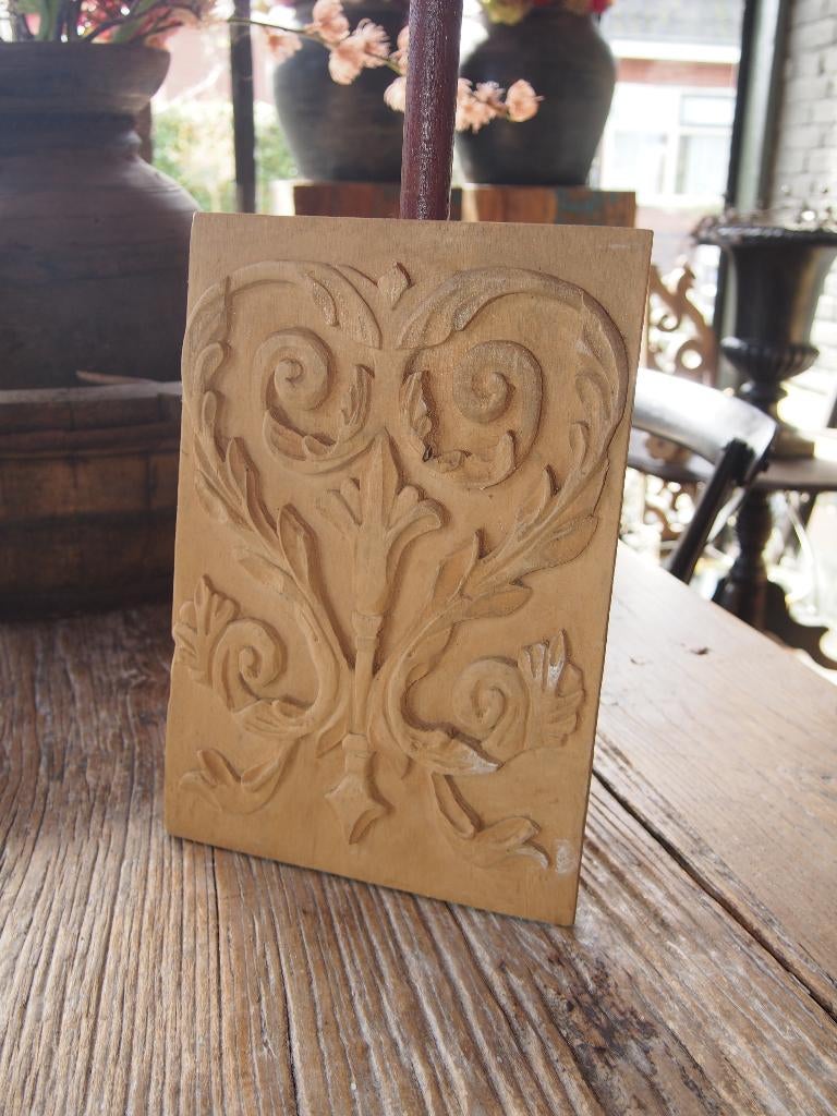 Brocante Houten Paneel, Antiek en Kunst, Curiosa en Brocante, Ophalen of Verzenden