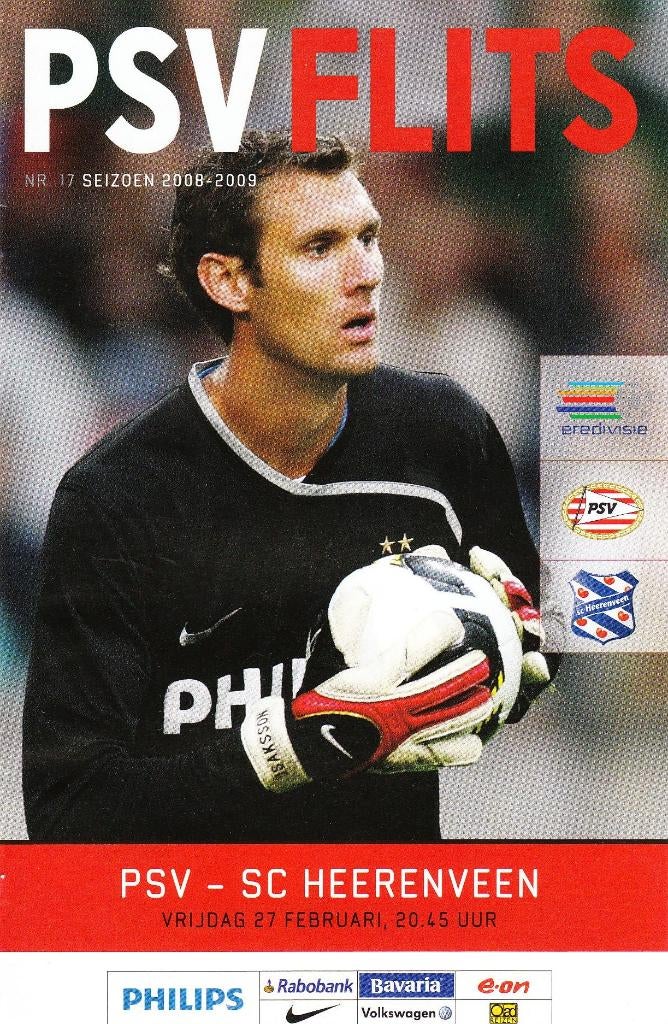 PSV - Heerenveen 2009, Verzamelen, Sportartikelen en Voetbal, Zo goed als nieuw, Boek of Tijdschrift, PSV, Ophalen of Verzenden
