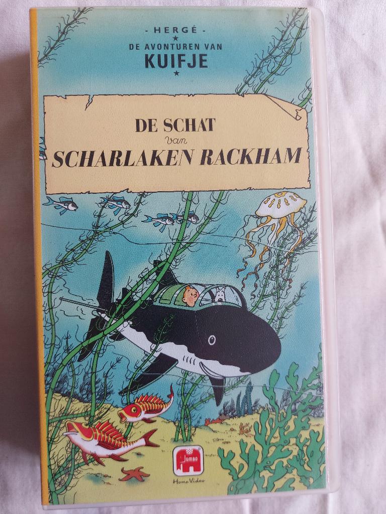 VHS videoband Kuifje, de schat van Scharlaken Rackham, Ophalen of Verzenden, Kuifje, Overige typen