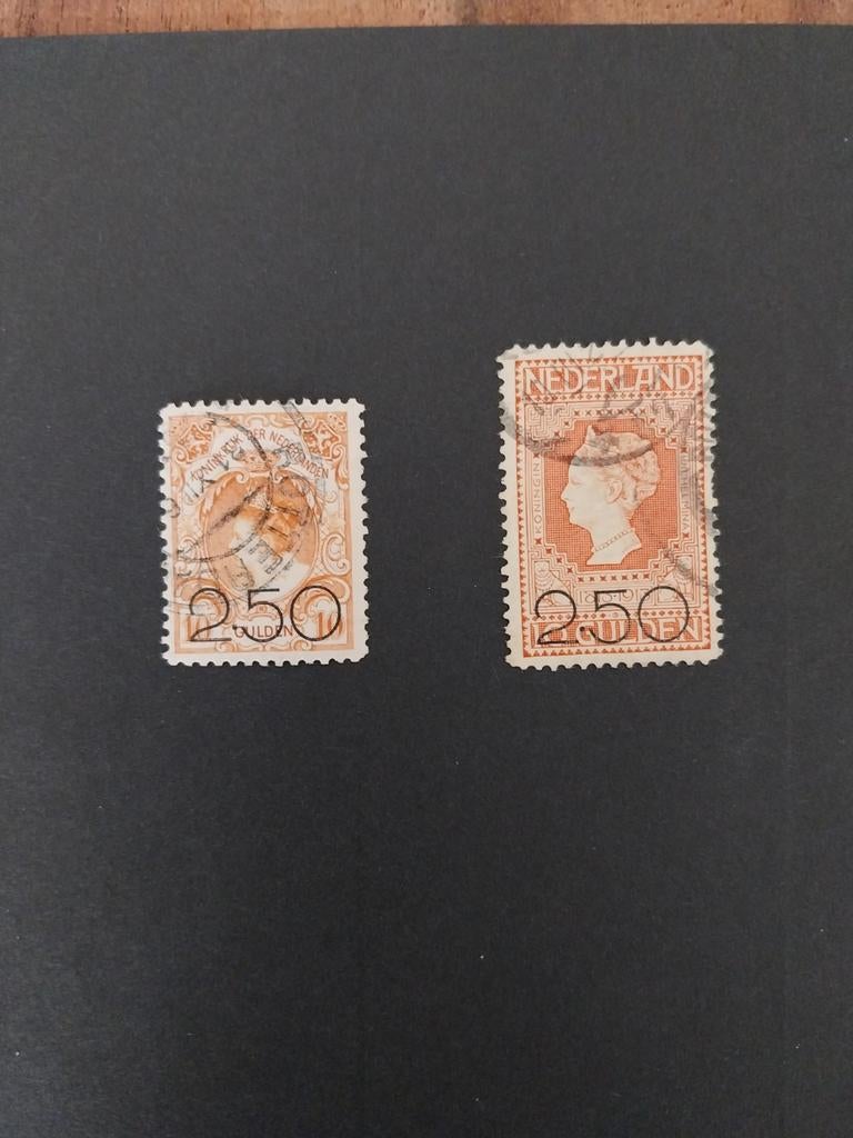 Nederlandse postzegels gebruikt nvph 104/105., Ophalen of Verzenden