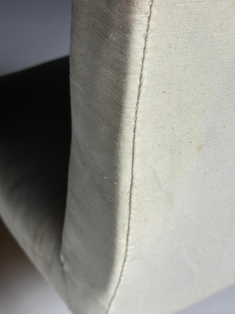 Franse Napoleon 3 slipper chair antiek, Ophalen of Verzenden, Zo goed als nieuw, 75 tot 100 cm, 50 tot 75 cm