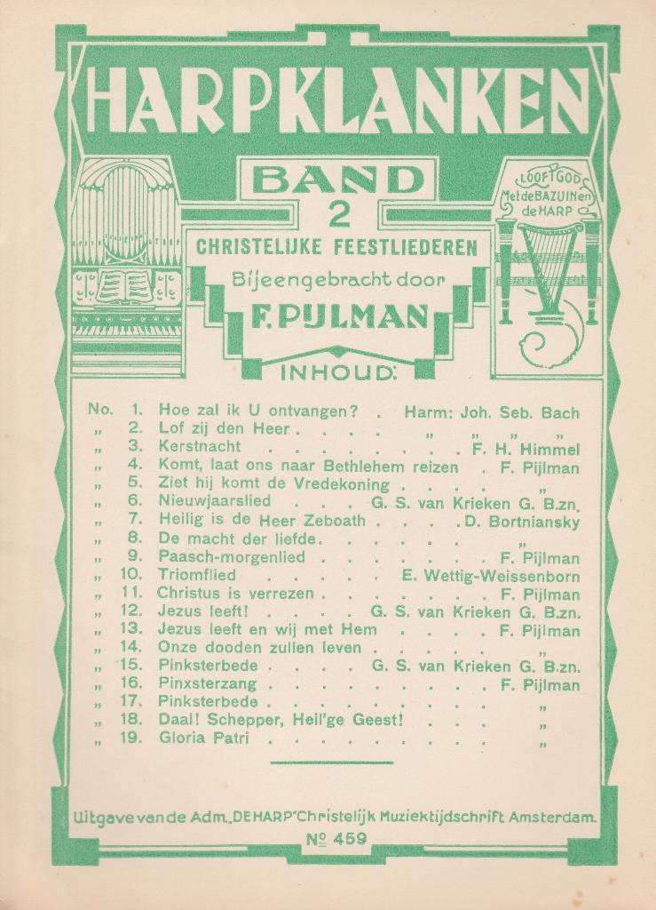 F.Pijlman - HARPKLANKEN - BAND 2, Ophalen of Verzenden, Gebruikt, Artiest of Componist, Populair