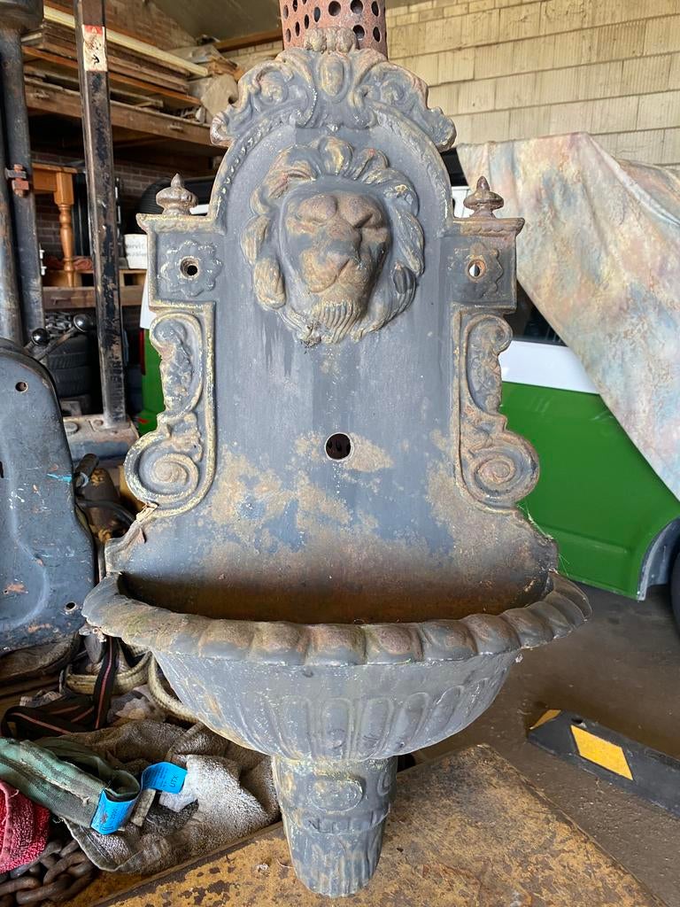 Gietijzeren waterornament, Ophalen, Gebruikt, Gietijzer, Waterornament