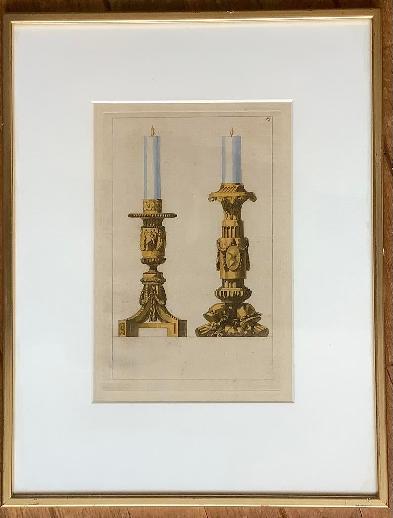 Kandelaar, kaars, Delafosse, schilderij, antiek, gravure, Antiek en Kunst, Kunst | Schilderijen | Klassiek, Ophalen of Verzenden