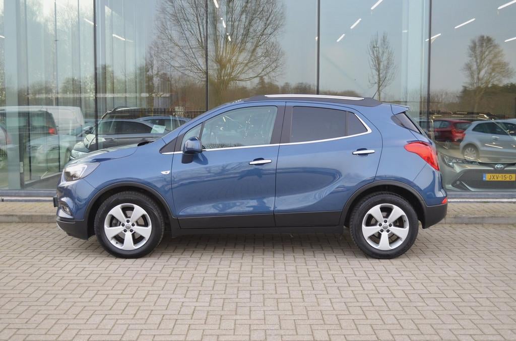 Opel Mokka X 1.4 Turbo Innovation | Trekhaak | Camera | Crui, Voorwielaandrijving, Gebruikt, Blauw, Leder en Stof