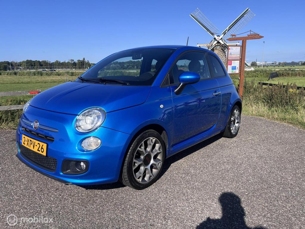 Fiat 500 BLUE 500 S 142300 KM Zwart Leer, Voorwielaandrijving, 905 kg, Bedrijf, Handgeschakeld