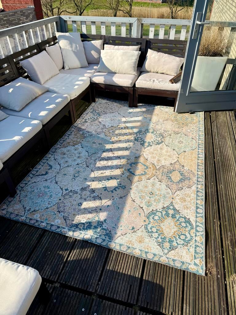 Binnen- en buitenkleed 160x230 cm - Zo goed als nieuw, Beige, 150 tot 200 cm, 200 cm of meer, Ophalen of Verzenden