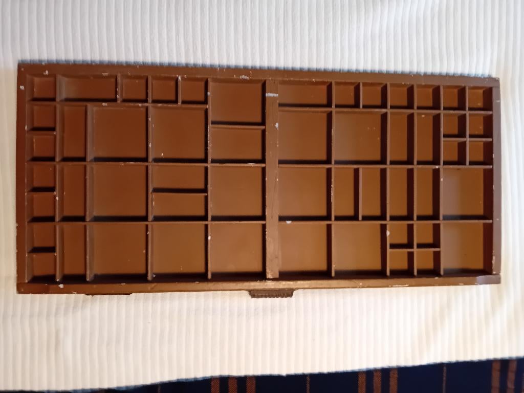 Letterbak voor loden letter voor zetten drukwerk, Ophalen of Verzenden