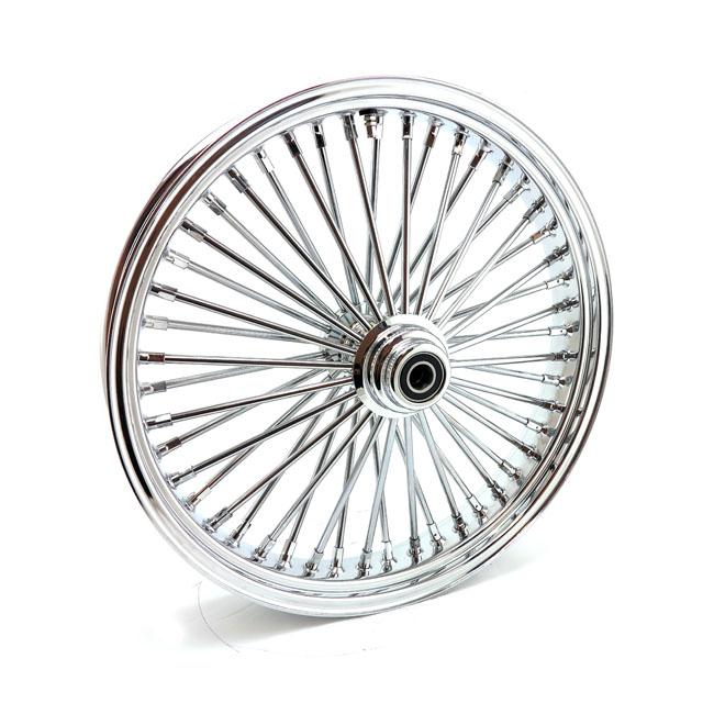 Fat spokes voorwiel chroom 3.50 x 21 enkele remschijf, Motoren, Ophalen, Petroleumhavenweg 26, Info@taco-motos.com, Nieuw