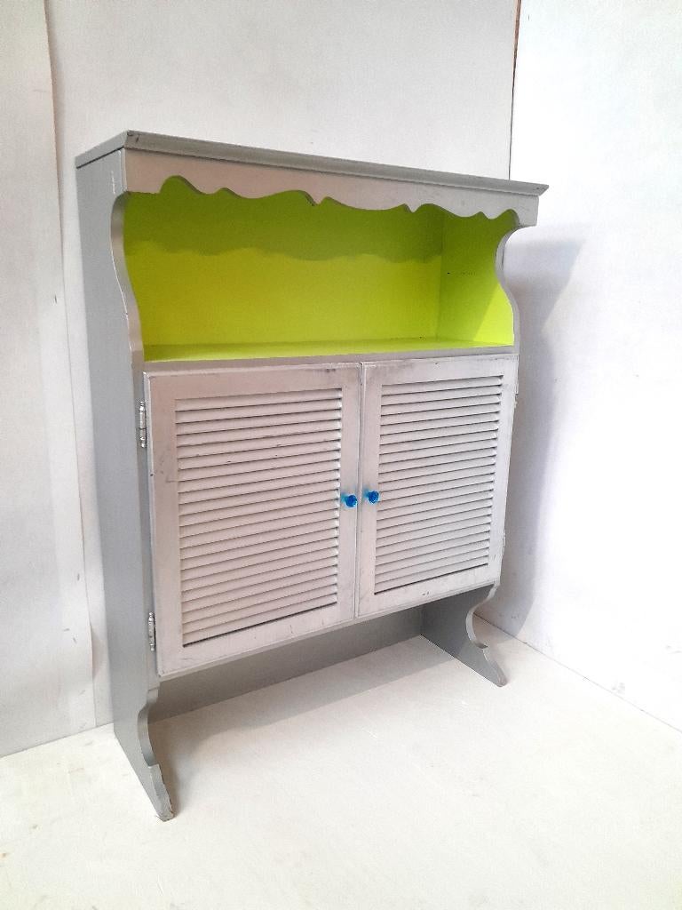 keukenkast, opzetkast, kruidenkast, voorraadkast, kast, Gebruikt, Minder dan 100 cm, 25 tot 50 cm, Groen
