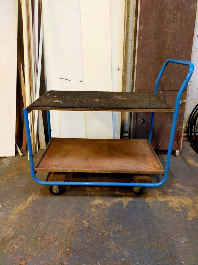 Magazijn wagen, Doe-het-zelf en Verbouw, Transportwagens, 100 liter of meer, Ophalen, Transportkar