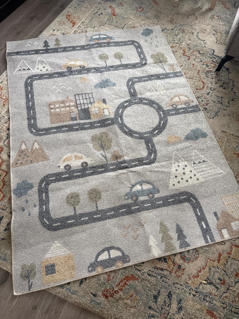 Little olly wasbaar vloerkleed autoweg, Ophalen of Verzenden, Zo goed als nieuw, 150 tot 200 cm, Rechthoekig