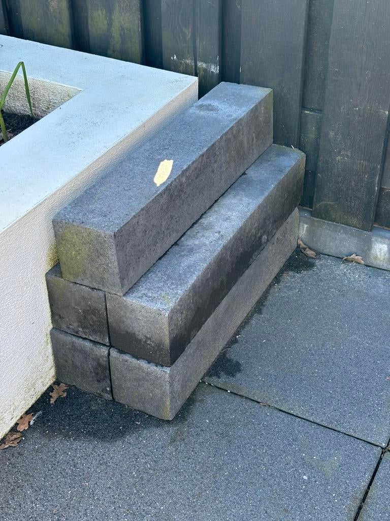Betonnen stapelblokken antracietgrijs, Ophalen, Zo goed als nieuw, Beton, Minder dan 100 cm