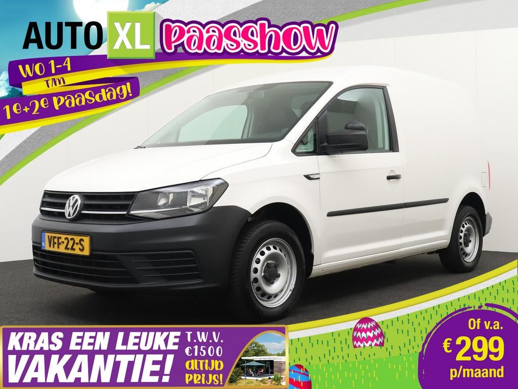 Volkswagen Caddy 1.0 TSI 102 PK Business+ Leder Carplay Navi, Auto's, Bestelauto's, Voorwielaandrijving, Gebruikt, Volkswagen