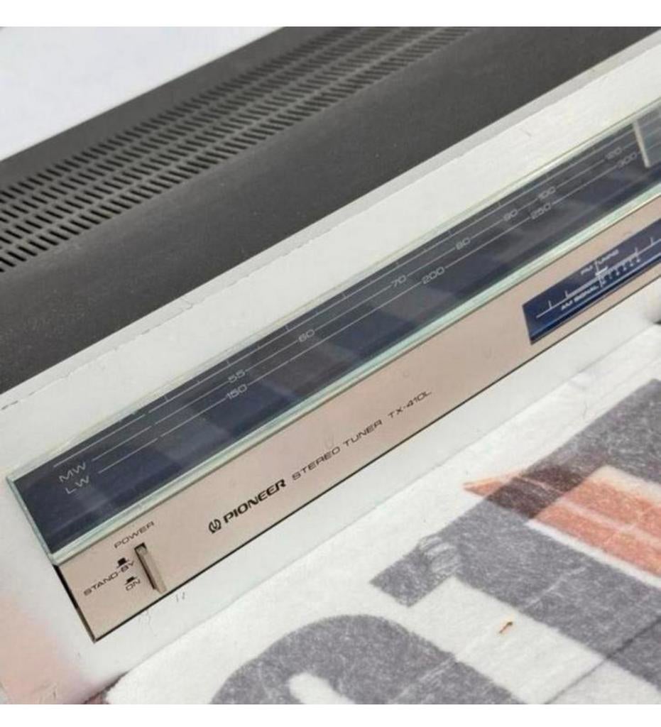 1980 - Vintage Pioneer Tuner TX-410L tx410l fm am met kabels, Ophalen of Verzenden, Zo goed als nieuw, H, H