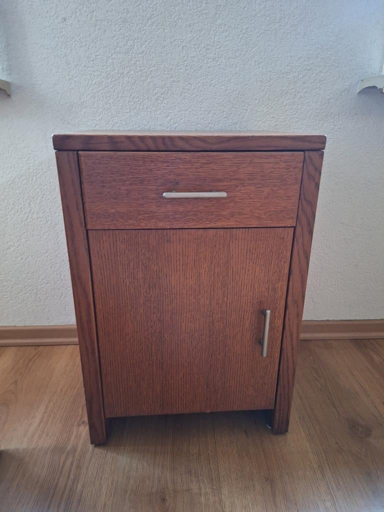 Bruin (nacht) kastje met la, Huis en Inrichting, Ophalen, Minder dan 45 cm, 55 tot 70 cm, Zo goed als nieuw